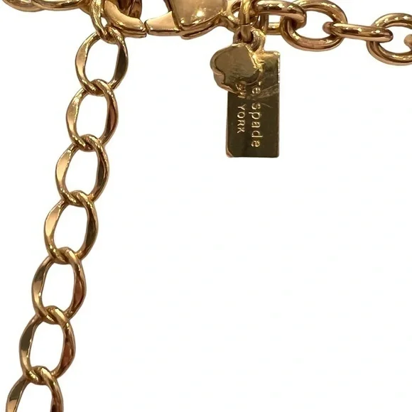 Kate Spade Frame of Mind Necklace Graduated Emerald Green 22-26” Long Party EUC - Picture 6 of 15